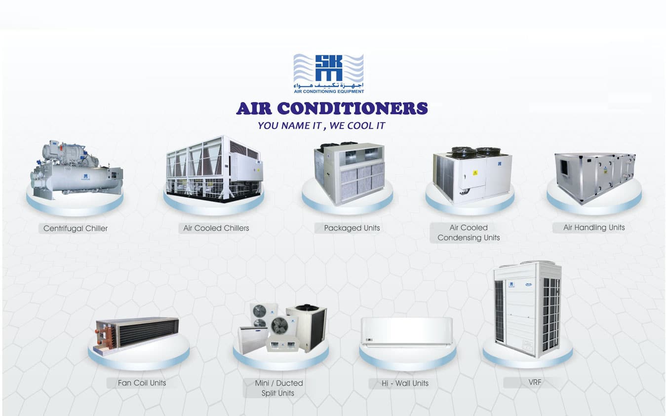 SKM Air Conditioning Product range