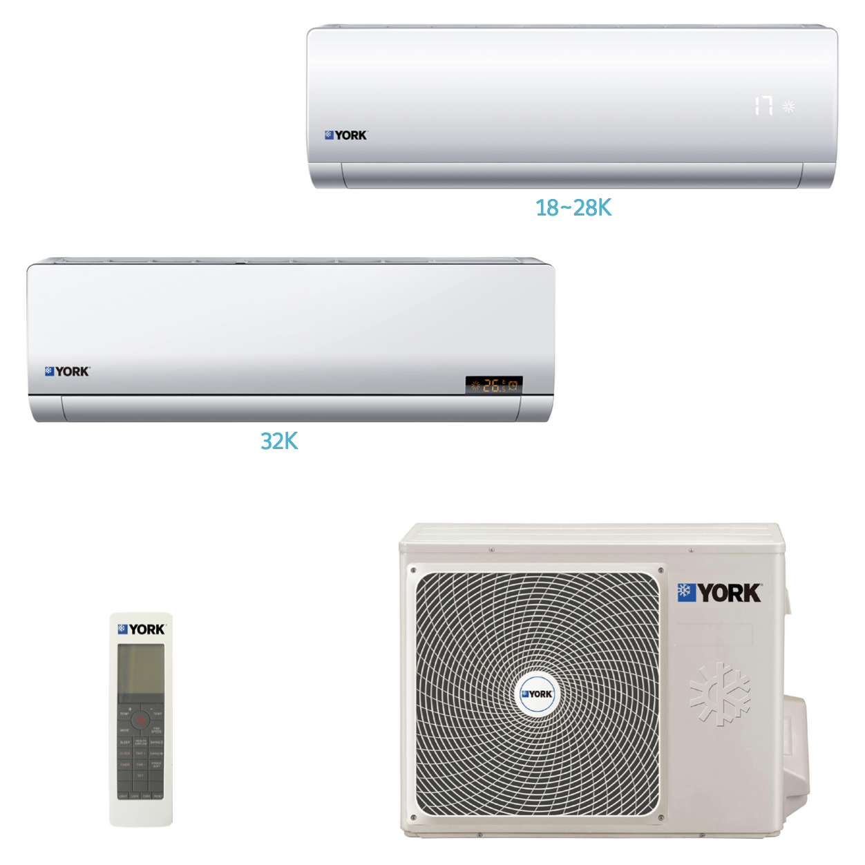 York Hi Wall Split AC – HNG Air Conditioning Trading LLC