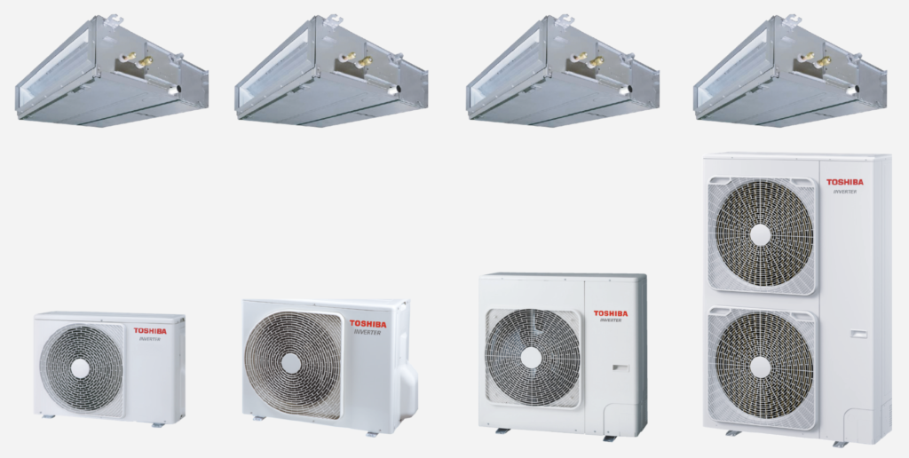 Toshiba Inverter Ducted Split 1.5 to 5.0 Tons
