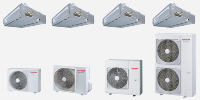 Toshiba Inverter Ducted Split 1.5 to 5.0 Tons